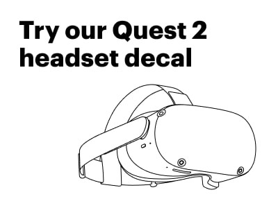 Free Oculus Quest 2 VR headset skin template by JetStyle